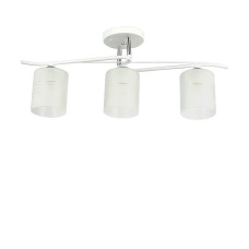 Люстра стельова Light House SC-20088/3 WH+CR 580*170*245 біла + хром, плафон білий 