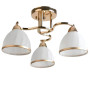 Зображення Люстра стельова Light House SH-20090/3 FG 480*480*220 E27*3 золото, плафон білий з облямівкою ИМ Light-Deco 
