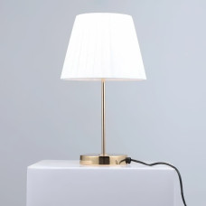 Настільна лампа з абажуром Light House SR-20100/1T FGD D250*H420 золото, абажур білий