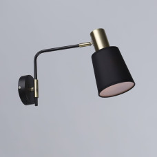 Настінний світильник Бра з абажуром Light House SR-20101/1W BK+AB L430*W120*H250 чорний+бронза