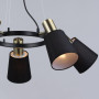Зображення Люстра підвісна з абажурами Light House SR-20101/1H BK+AB D140*H1000 чорна+бронза ИМ Light-Deco 1 