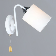 Світильник настінний Бра Light House SRS-20119/1W WT+CR білий + хром, плафон білий