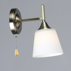 Світильник настінний Бра Light House SRS-20121/1W AB бронза, плафон білий 