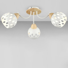 Люстра стельова Light House SRS-20124/3 Білий + WOOD
