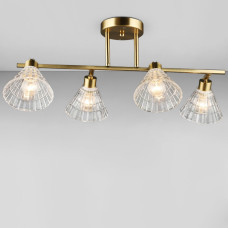 Люстра стельова Light House SRS-20125/4 колір мідний, плафон прозорий