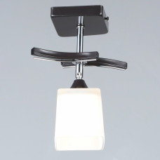 Люстра стельова Light House SRS-18311/1P BK+CH чорний + хром, плафон білий 