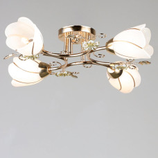 Люстра стельова Light House SRS-18946/4 золото, плафон білий 