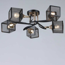 Люстра стельова Light House SRS-19540/5 BK+FGD чорний + золото