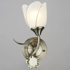 Світильник настінний Бра Light House SRS-20130/1W AB бронза, плафон білий 