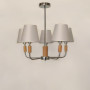 Изображение Люстра потолочная с абажуром Light House SRS-19956-5 CH хром, абажур белый ИМ Light-Deco 1 