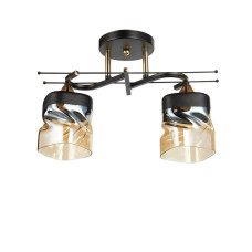 Люстра потолочная Light House SC-20233/2 BK+FG 280*125*255 черный + золото