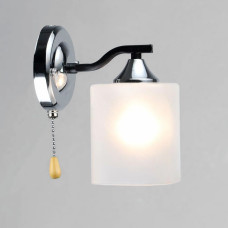 Світильник настінний Бра Light House SRS-20237/1W BK+CH чорний + хром, плафон білий