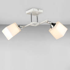 Люстра стельова Light House SRS-20239/2 WT+CR біла + хром, плафон білий