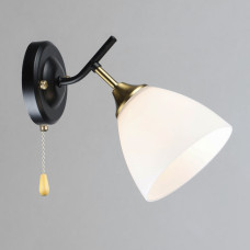 Светильник настенный Бра Light House SRS-20242/1W черный + медный, плафон белый 