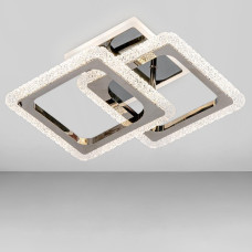 Люстра стельова світлодіодна LED без пульта Light House SC-19175/2W BP 3000-6500K 40W+14W 370*260*120, колір темний хром