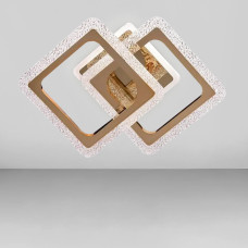 Люстра стельова світлодіодна LED без пульта Light House SC-19175/2W FG 3000-6500K 40W+14W 370*260*120, колір золото