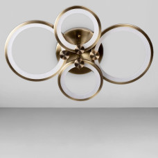 Люстра стельова світлодіодна LED Light House SL-19659/2+2 AB 80W H110*L620*W400, колір бронза