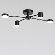 Люстра стельова світлодіодна LED Light House SY-18898/4 BK 800*130 48W PULT DU чорна