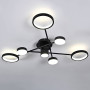 Зображення Люстра стельова світлодіодна LED Light House SY-20246/4+3 BK D760*H150 118W PULT DU чорна ИМ Light-Deco 1 