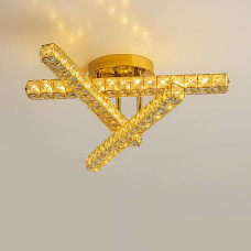 Люстра стельова світлодіодна LED Light House SY-20248/3 TIGD D590*H160 54W, колір золото