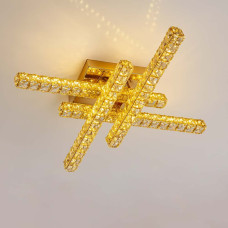 Люстра стельова світлодіодна LED Light House SY-20248/4 TIGD 555*555*120 72W, колір золото