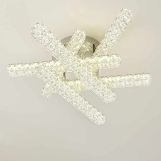 Люстра стельова світлодіодна LED Light House SY-20248/6 CR D595*H160 108W, колір хром