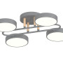 Изображение Люстра потолочная светодиодная LED Light House SRS-20257-4 серая + дерево ИМ Light-Deco 1 