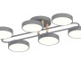 Изображение Люстра потолочная светодиодная LED Light House SRS-20257-6 серый + дерево ИМ Light-Deco 1 
