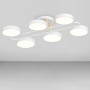 Изображение Люстра потолочная светодиодная LED Light House SRS-20257-6 белая + дерево ИМ Light-Deco 
