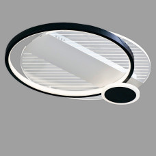 Люстра стельова світлодіодна LED Light House SY-20260/R BK+WH 470*400*80 86W, колір білий + чорний