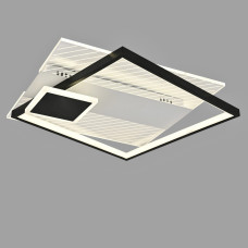 Люстра стельова світлодіодна LED Light House SY-20261/S BK+WH 500*500*80 104W, колір білий + чорний