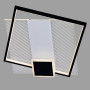 Зображення Люстра стельова світлодіодна LED Light House SY-20261/S BK+WH 500*500*80 104W, колір білий + чорний ИМ Light-Deco 2 