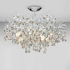 Люстра стельова класична кришталева Light House SRS-19977-600 CH хром