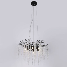 Люстра підвісна кришталева грона Light House SRS-19979-800 BK чорна