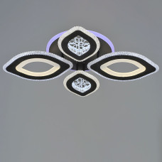 Люстра стельова світлодіодна LED Light House SRS-19980/2+2 BK 76W колір чорний