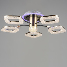 Люстра стельова світлодіодна LED Light House SRS-19981/5 BK+GD колір чорний + золото