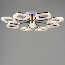 Люстра стельова LED Light House SRS-19981/8 BK+GD 80W колір чорний + золото