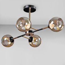 Люстра стельова Light House SN-20267-4 FGD + BK 700*460*290 чорний + золото