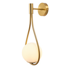 Світильник настінний Бра Light House SN-20270-1 FGD/BE 150*450*190 E14 золото, плафон білий 