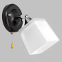 Зображення Світильник настінний Бра Light House SR-20291/1W BK+CR L195*W110*H185 E27 чорний + хром, плафон білий  ИМ Light-Deco 