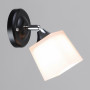Зображення Світильник настінний Бра Light House SR-20291/1W BK+CR L195*W110*H185 E27 чорний + хром, плафон білий  ИМ Light-Deco 1 