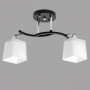 Зображення Люстра стельова Light House SR-20291/2 BK+CR L570*W140*H220 E27 чорна + хром, плафон білий  ИМ Light-Deco 