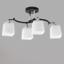 Зображення Люстра стельова Light House SR-20291/4 BK+CR L680*W470*H220 E27 чорна + хром, плафони білі ИМ Light-Deco 
