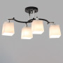 Зображення Люстра стельова Light House SR-20291/4 BK+CR L680*W470*H220 E27 чорна + хром, плафони білі ИМ Light-Deco 1 