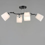 Зображення Люстра стельова Light House SR-20291/4 BK+CR L680*W470*H220 E27 чорна + хром, плафони білі ИМ Light-Deco 2 