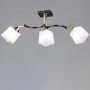 Зображення Люстра стельова Light House SR-20292/3 BK+FGD L640*W145*H250 E27 чорна + золото, плафон білий з прозорим ИМ Light-Deco 
