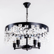 Люстра підвісна кришталева Light House SRS-19985/5 чорна