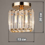Зображення Люстра стельова кришталева Light House SR-18528/1H FG D135*H170 золото ИМ Light-Deco 1 