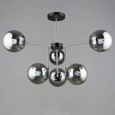Люстра молекула стельова Light House SRS-20298/6 Чорний + Хром