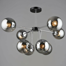 Люстра молекула стельова Light House SRS-20298/8 Чорний + Хром